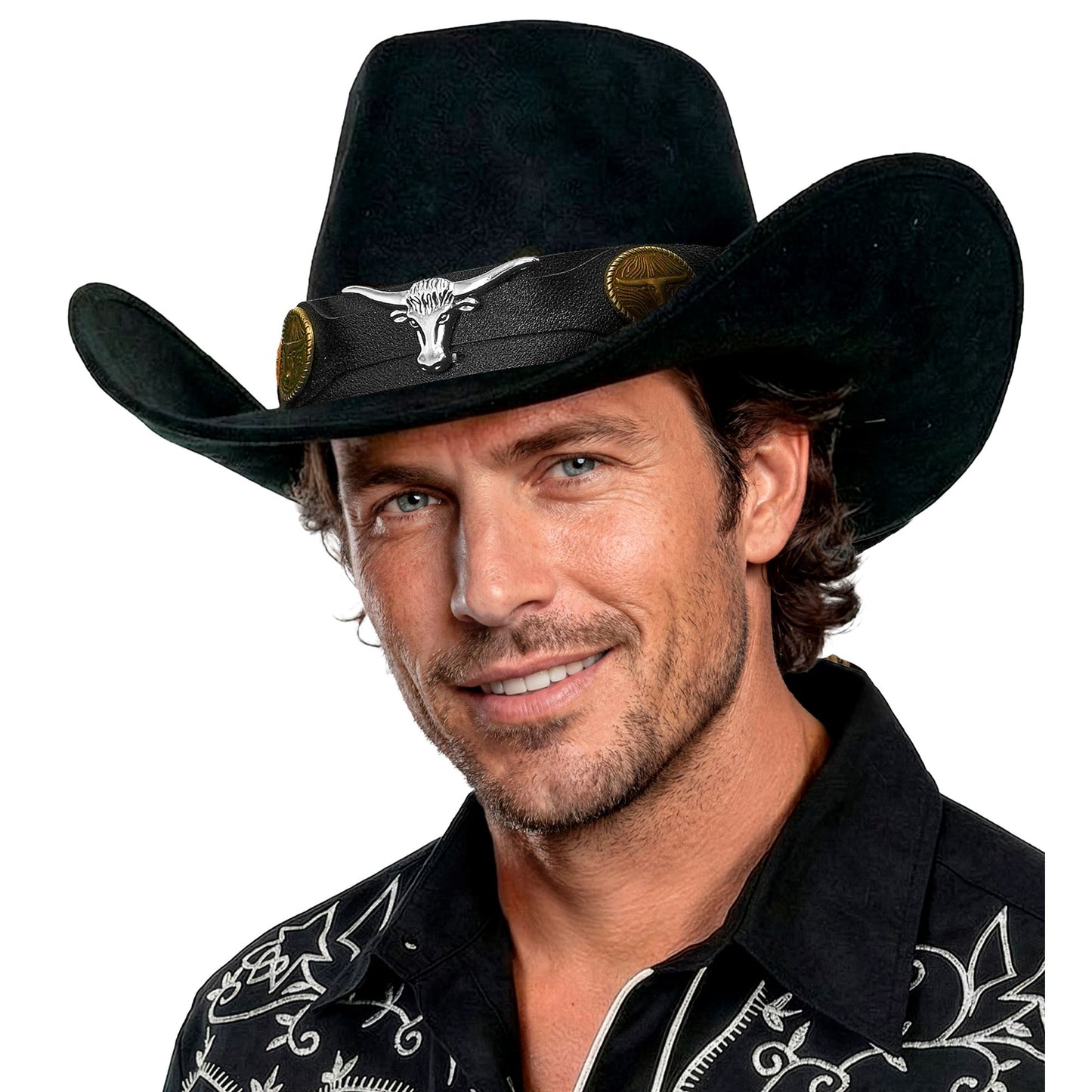 "COWBOYHUT DALLAS WILDLEDEROPTIK SCHWARZ" – Ansicht 6