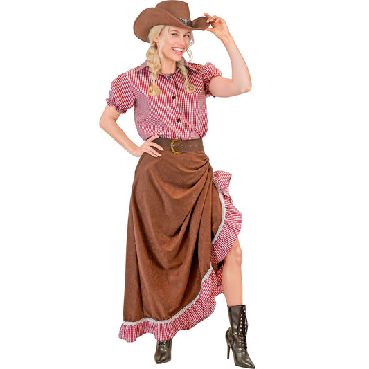 "COWGIRL" (Bluse, Rock, Gürtel) – Vorderansicht