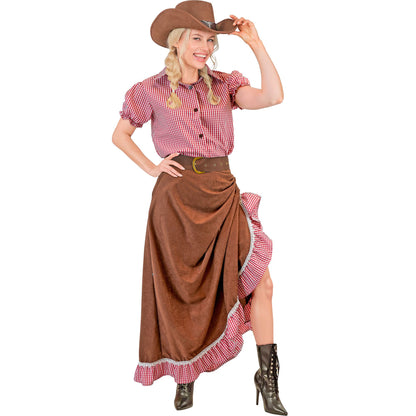 "COWGIRL" (Bluse, Rock, Gürtel) – Vorderansicht