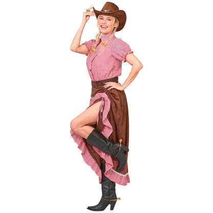 "COWGIRL" (Bluse, Rock, Gürtel) – Detailansicht