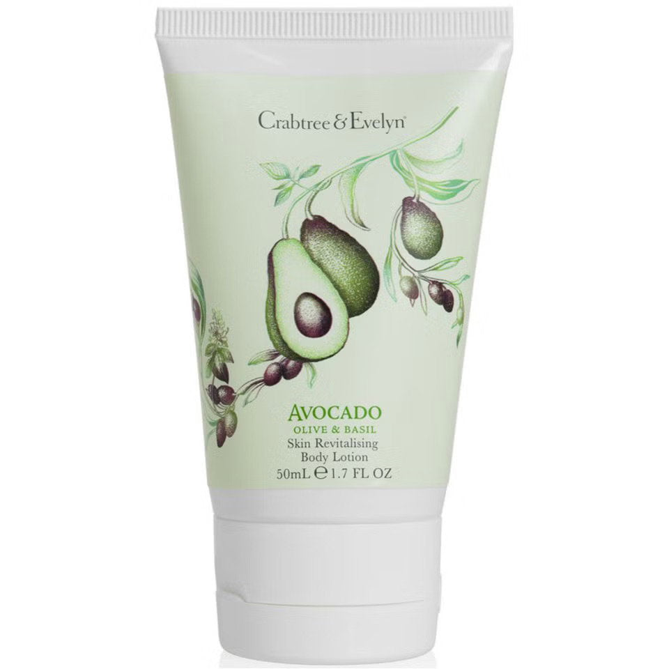 Crabtree & Evelyn, Avocado Olive & Basil, Revitalisierung, Körperlotion, 50 ml