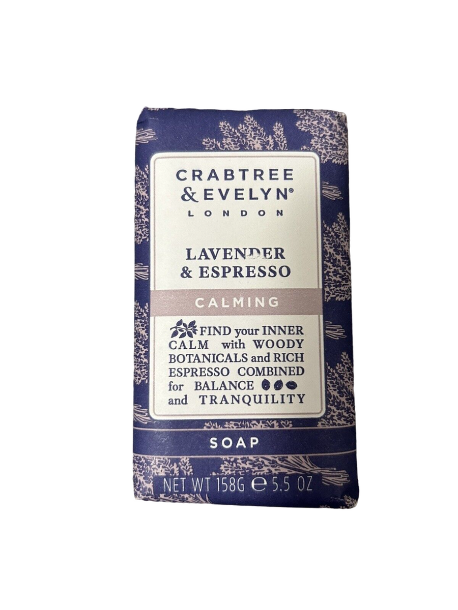Crabtree & Evelyn Crabtree & Evelyn, Lavender & Espresso, Beruhigend, Seifenstück, 158 g Regular