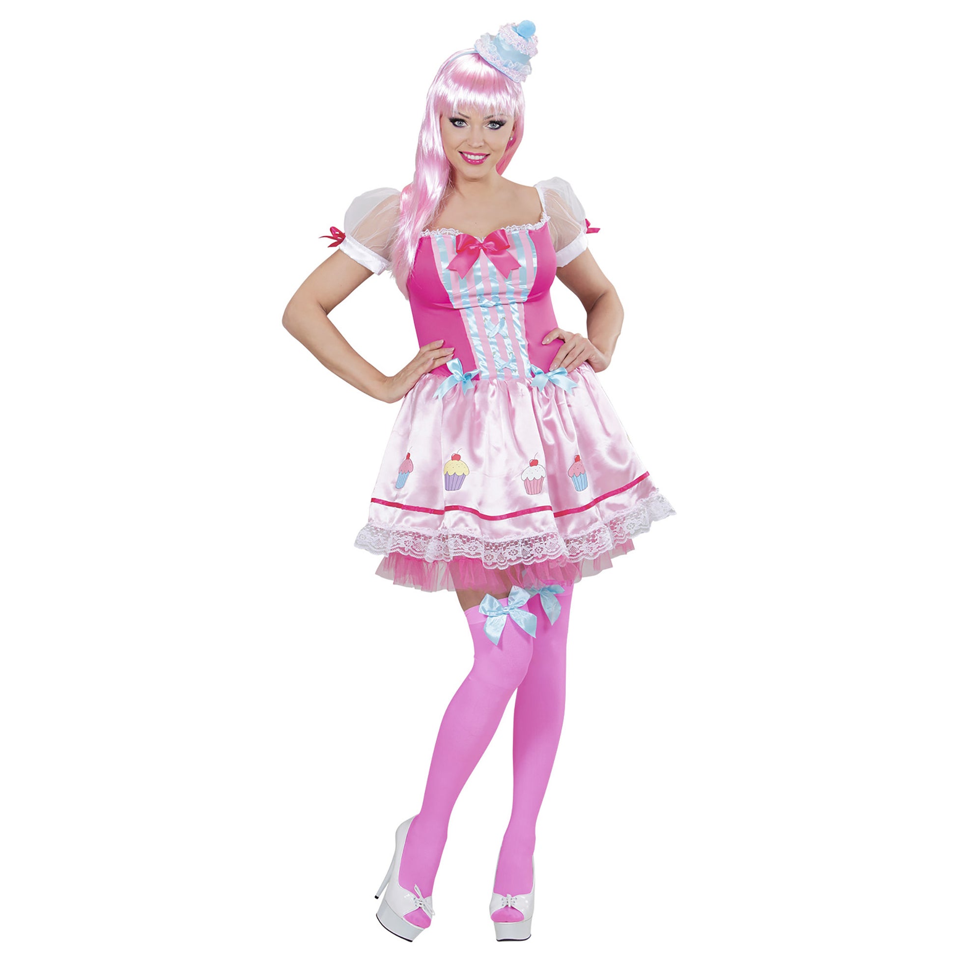 "CUPCAKE GIRL" (Kleid, Minihut) – Vorderansicht