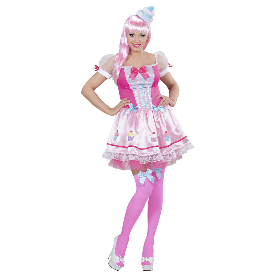 "CUPCAKE GIRL" (Kleid, Minihut) – Vorderansicht