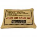 CUSCINI LETTERARI Copricuscino in Juta lavata / Juta washed pillow case COME IN! - Size 38x25cm SLEEP-J-08 Accessoires ansicht-2