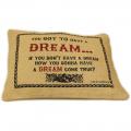 CUSCINI LETTERARI Copricuscino in Juta lavata / Juta washed pillow case DREAM - Size 38x25cm SLEEP-J-04 Accessoires ansicht-2
