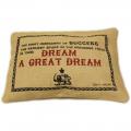 CUSCINI LETTERARI Copricuscino in Juta lavata / Juta washed pillow case GREAT DREAM - Size 38x25cm SLEEP-J-10 Accessoires ansicht-2