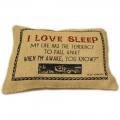 CUSCINI LETTERARI Copricuscino in Juta lavata / Juta washed pillow case LOVE SLEEP - Size 38x25cm SLEEP-J-06 Accessoires ansicht-2