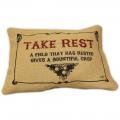 CUSCINI LETTERARI Copricuscino in Juta lavata / Juta washed pillow case TAKE REST - Size 38x25cm SLEEP-J-01 Accessoires ansicht-2