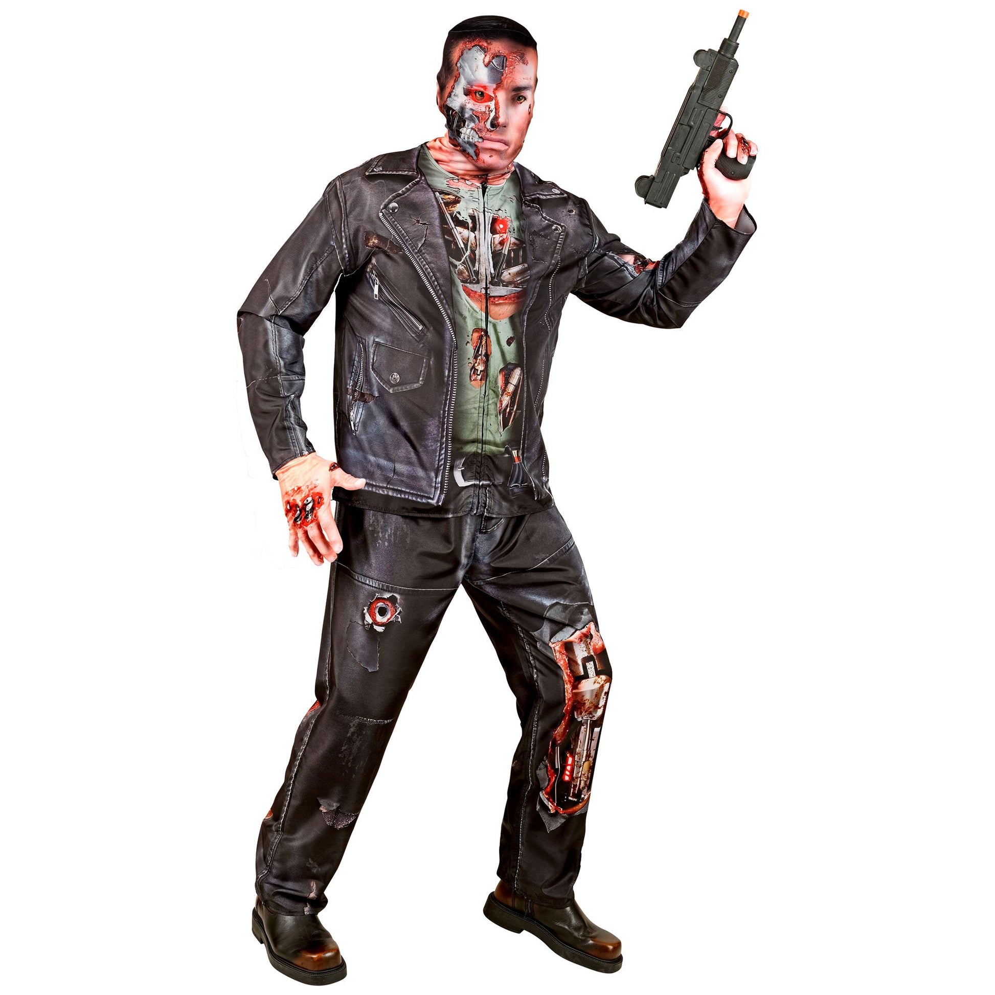 "CYBORG FAST COSTUME" (Oberteil, Hose, Handschuhe, Maske) – Ansicht 5
