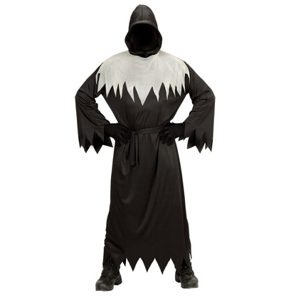 "DAEMON" (Robe mit Kapuze und Maske unsichtbares Gesicht, Gürtel) – Vorderansicht
