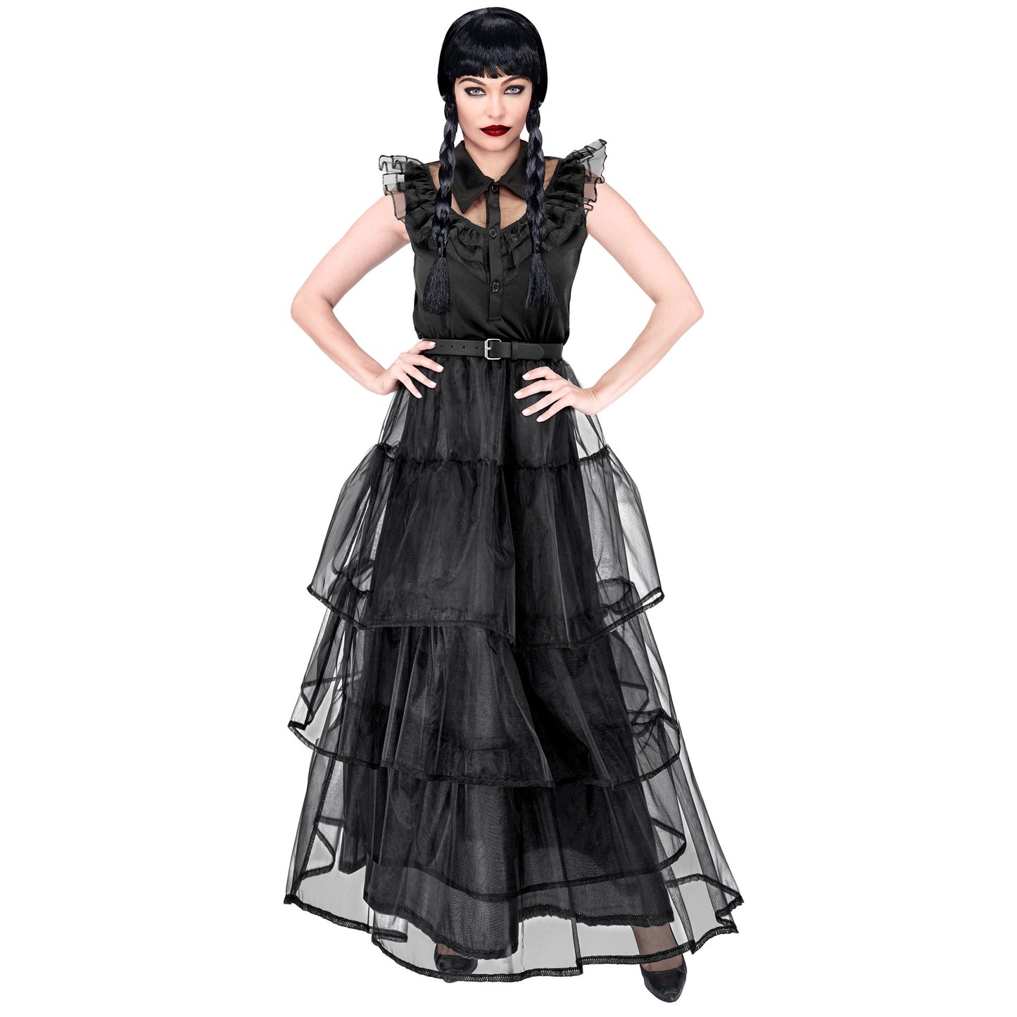 "DARK GIRL" (Kleid, Gürtel) – Vorderansicht