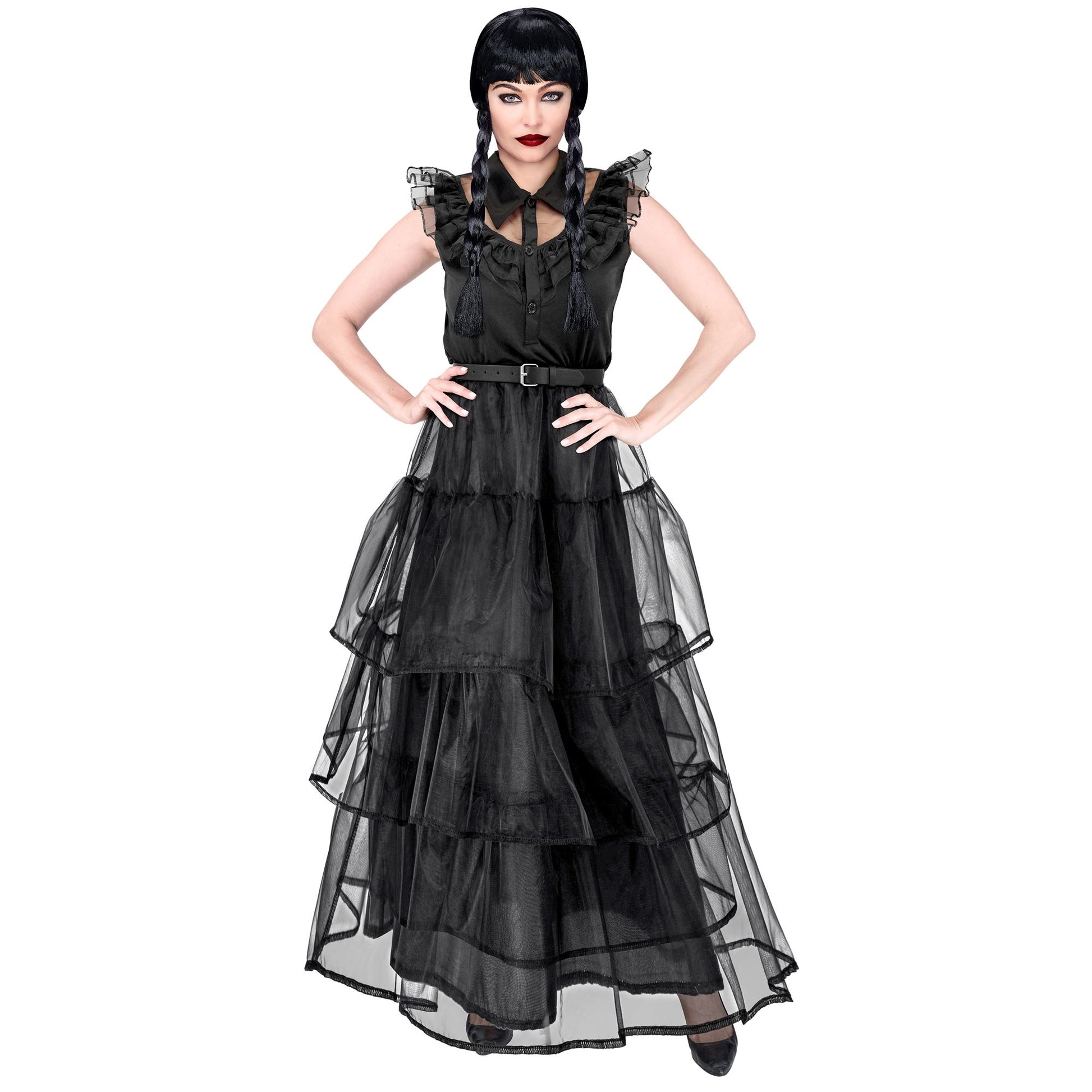 "DARK GIRL" (Kleid, Gürtel) – Vorderansicht