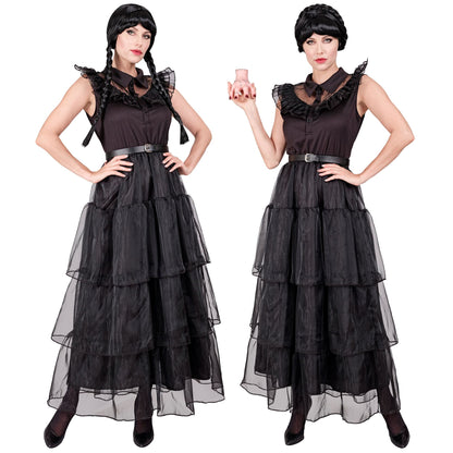 "DARK GIRL" (Kleid, Gürtel) – Detailansicht