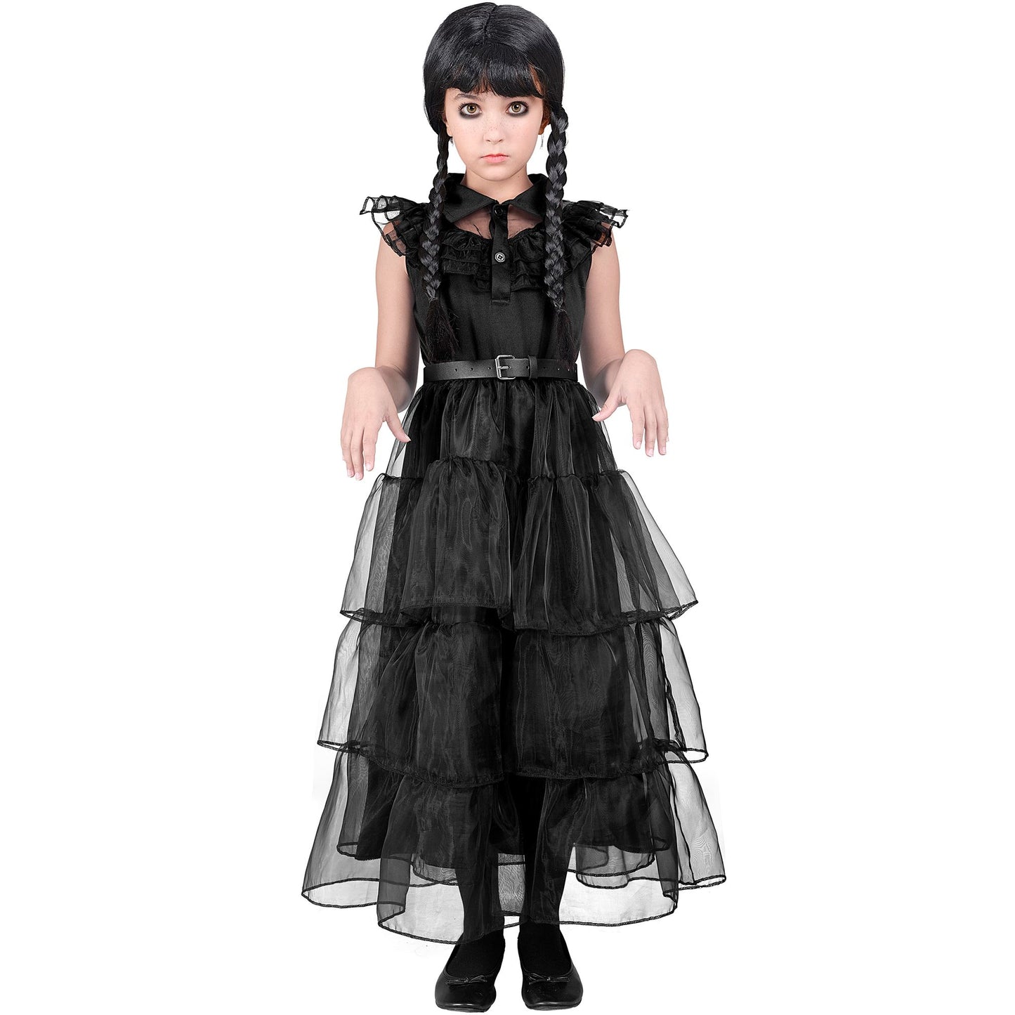 "DARK GIRL" (Kleid, Gürtel) – Detailansicht