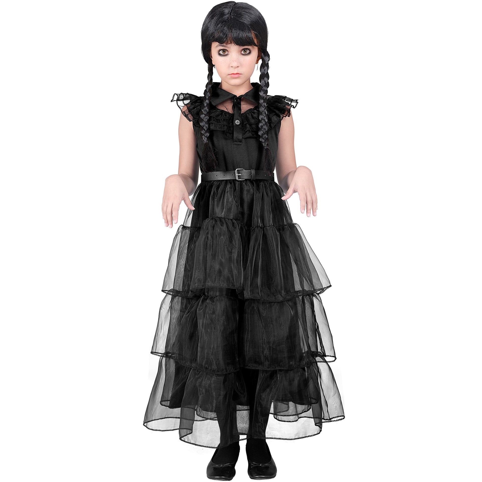 "DARK GIRL" (Kleid, Gürtel) – Detailansicht