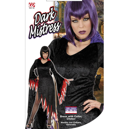 "DARK MISTRESS" aus Samt - in 2 Farben sort. (Kleid mit Kragen, Halskette) – Ansicht 5