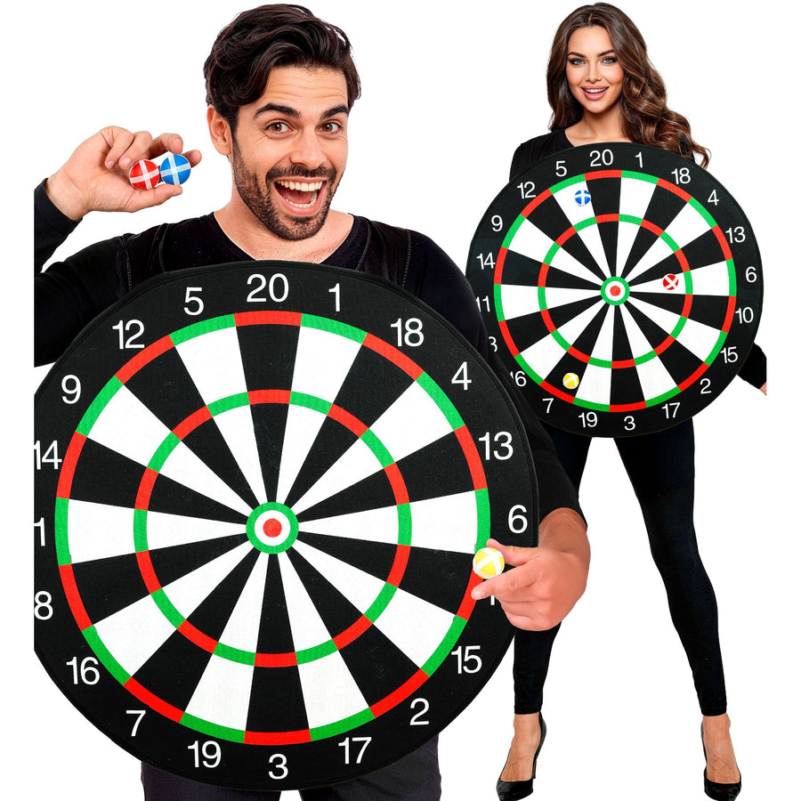 "DARTBOARD" (Kostüm, 3 Klettbälle) – Vorderansicht