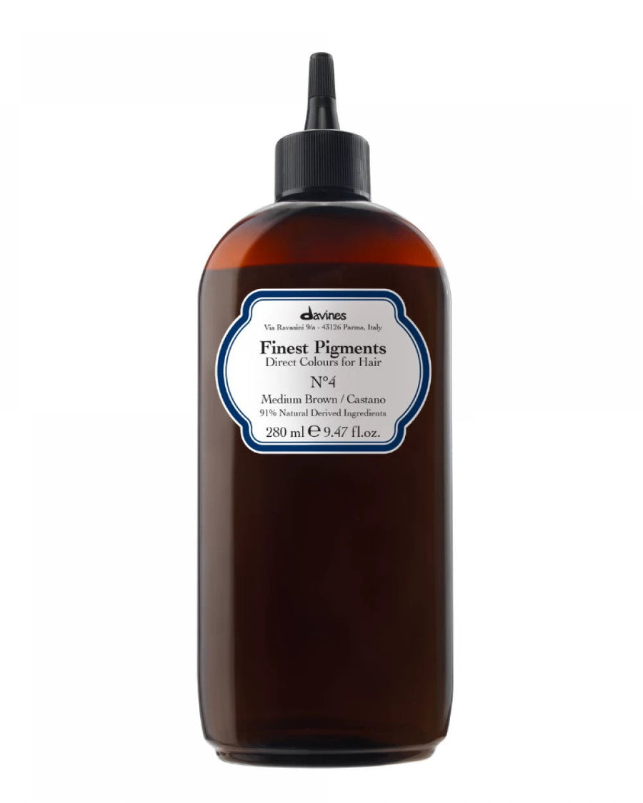 Davines Davines, Finest Gloss, Natürliche Inhaltsstoffe, Haarfarbenpigment, N.4 Medium Brown, 280 ml Regular
