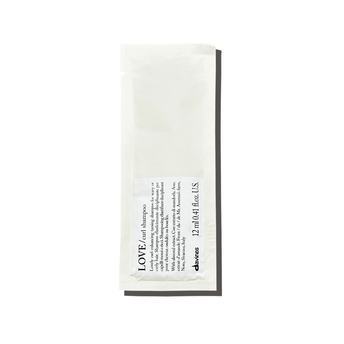 Davines LOVE Curl Shampoo 12 ml für lockiges und welliges Haar