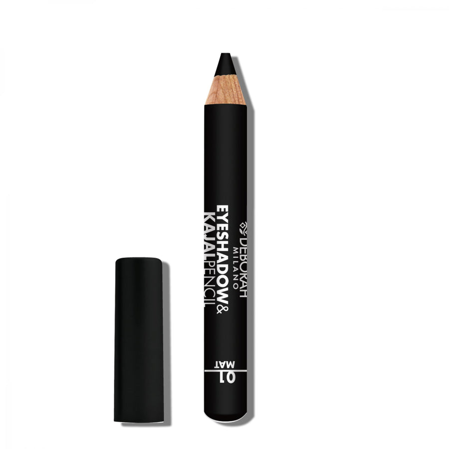Deborah Deborah, Deborah, Mischen, Matt, Lidschatten & Kajal Eyeliner 2-in-1, 01, Schwarz, 2 g Regular