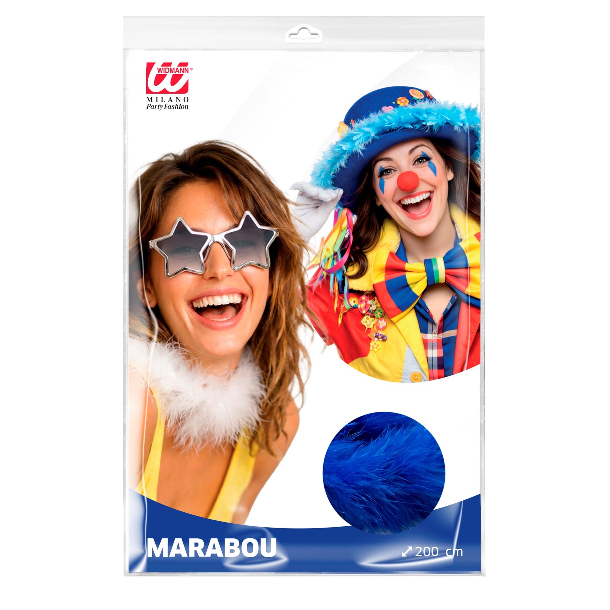 "DEKORATIVE MARABOU" blau - 2 m – Detailansicht