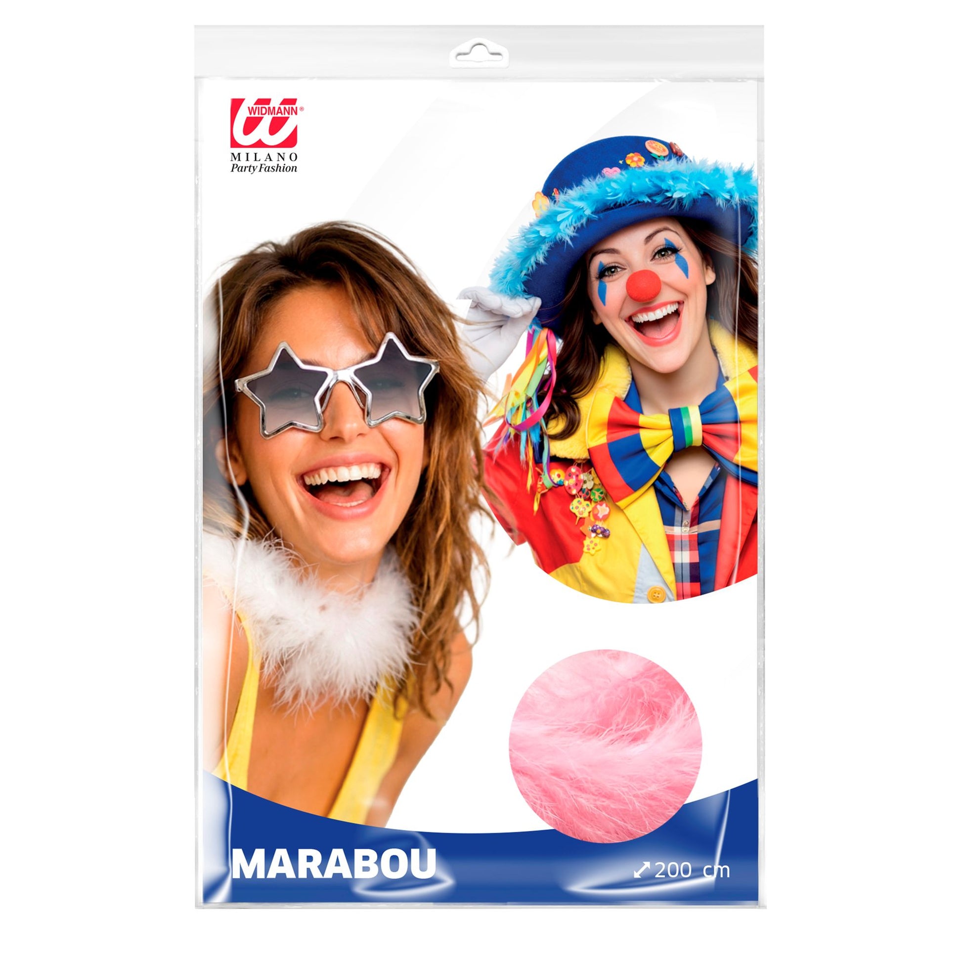 "DEKORATIVE MARABOU" hellrosa - 2 m – Detailansicht