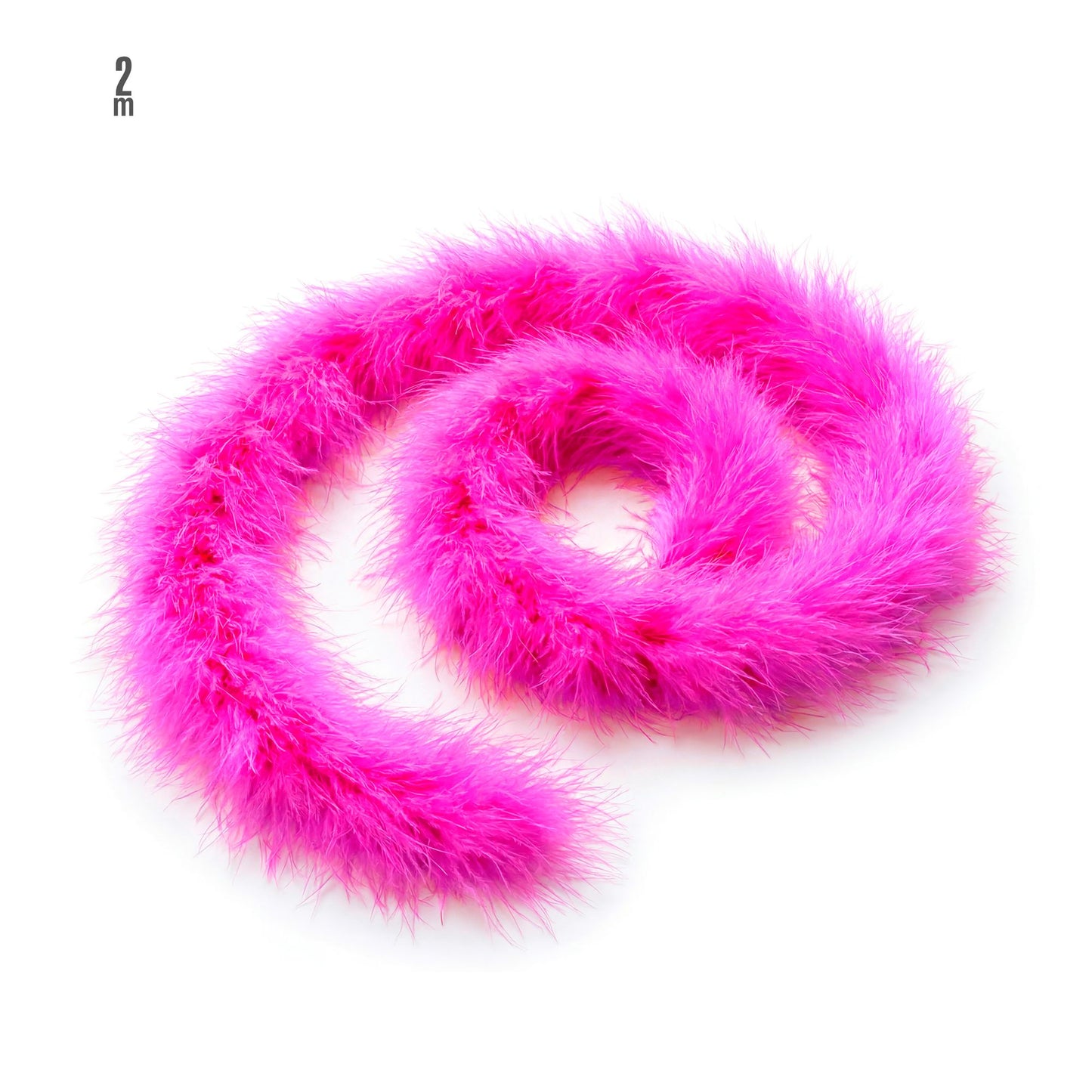 "DEKORATIVE MARABOU" rosa - 2 m – Vorderansicht