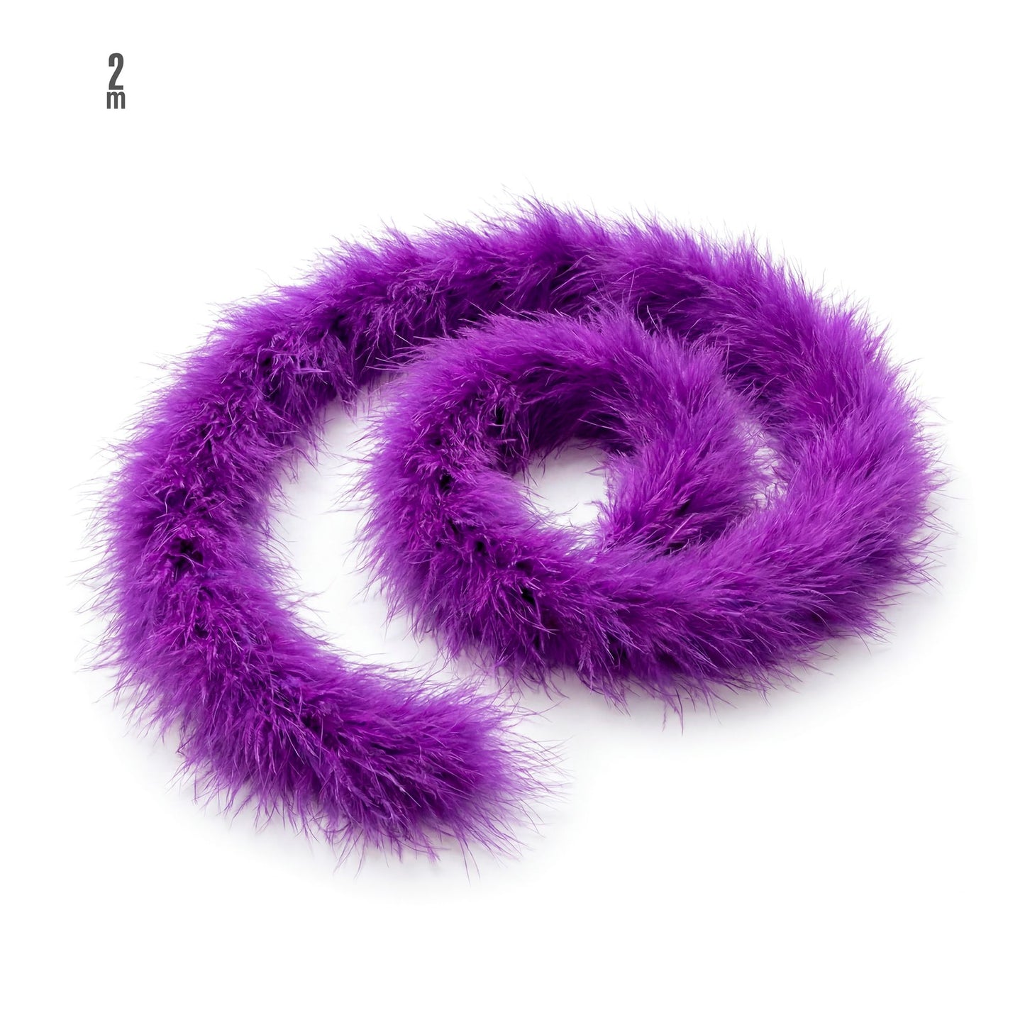 "DEKORATIVE MARABOU" violett - 2 m – Vorderansicht