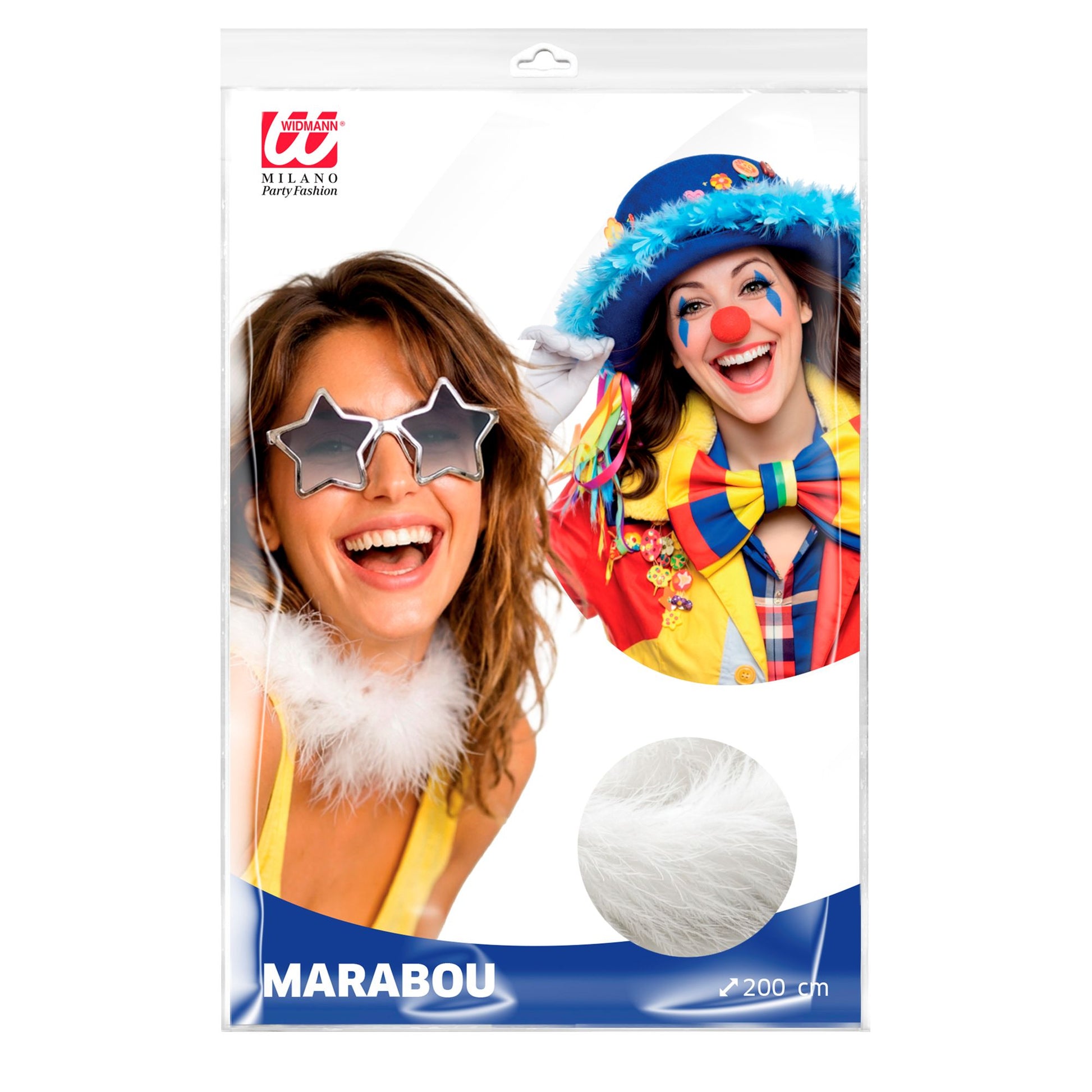 "DEKORATIVE MARABOU" weiß - 2 m – Detailansicht