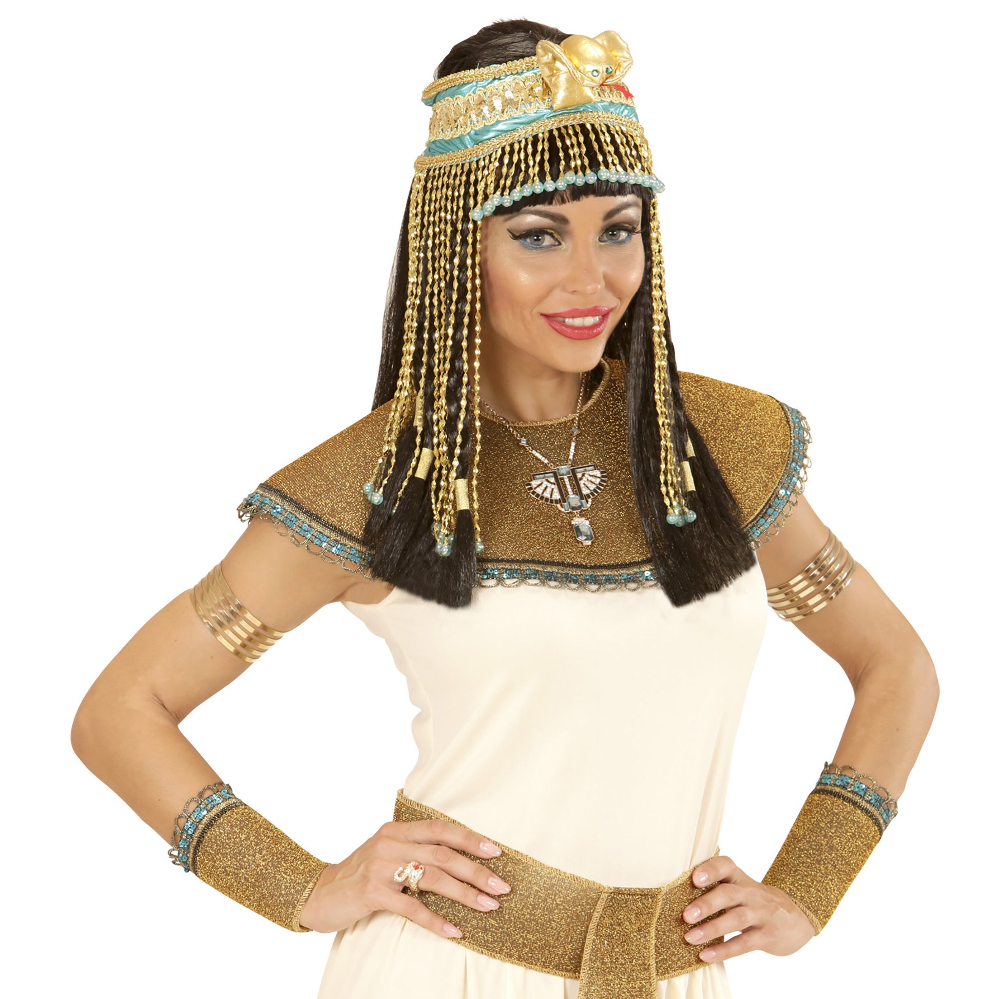 "DELUXE KOPFBAND ÄGYPTERIN SCHLANGE UND PERLEN" – Ansicht 4