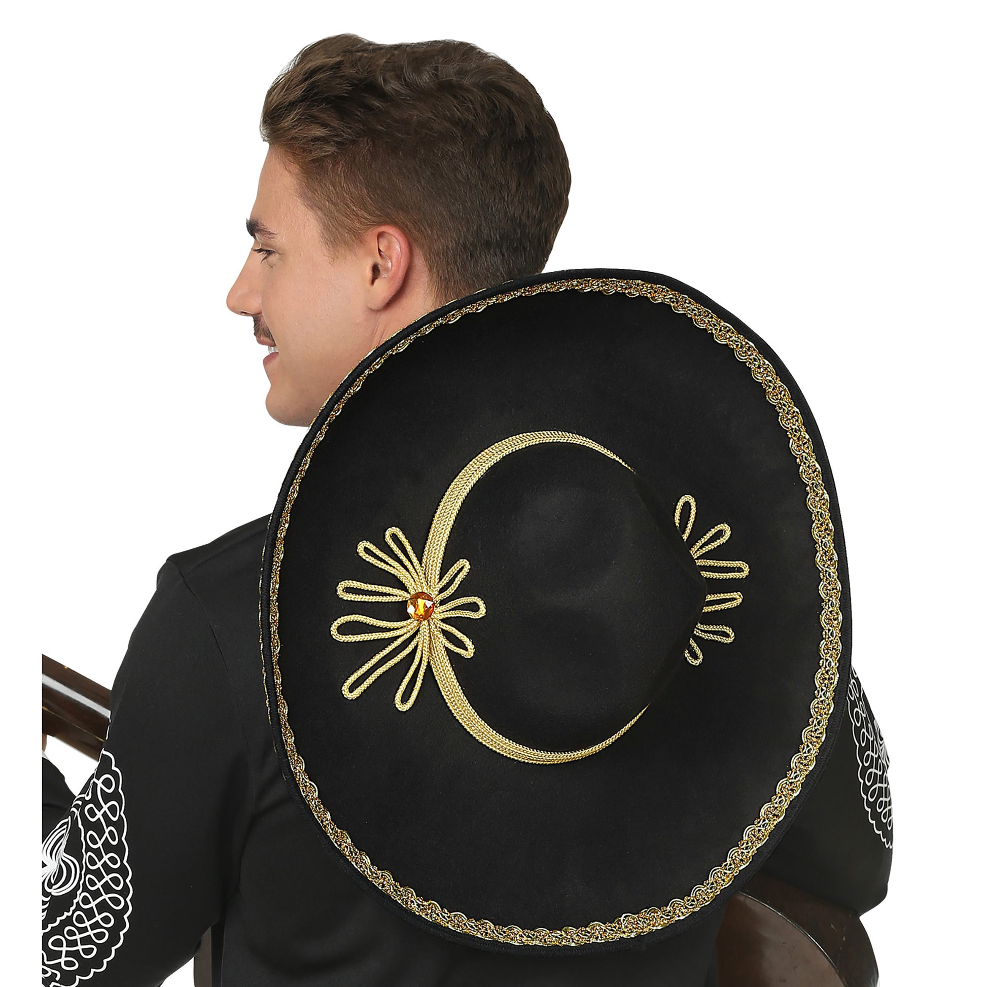 "DELUXE MEXIKANISCHER SOMBRERO" aus Filz 50 cm – Ansicht 3
