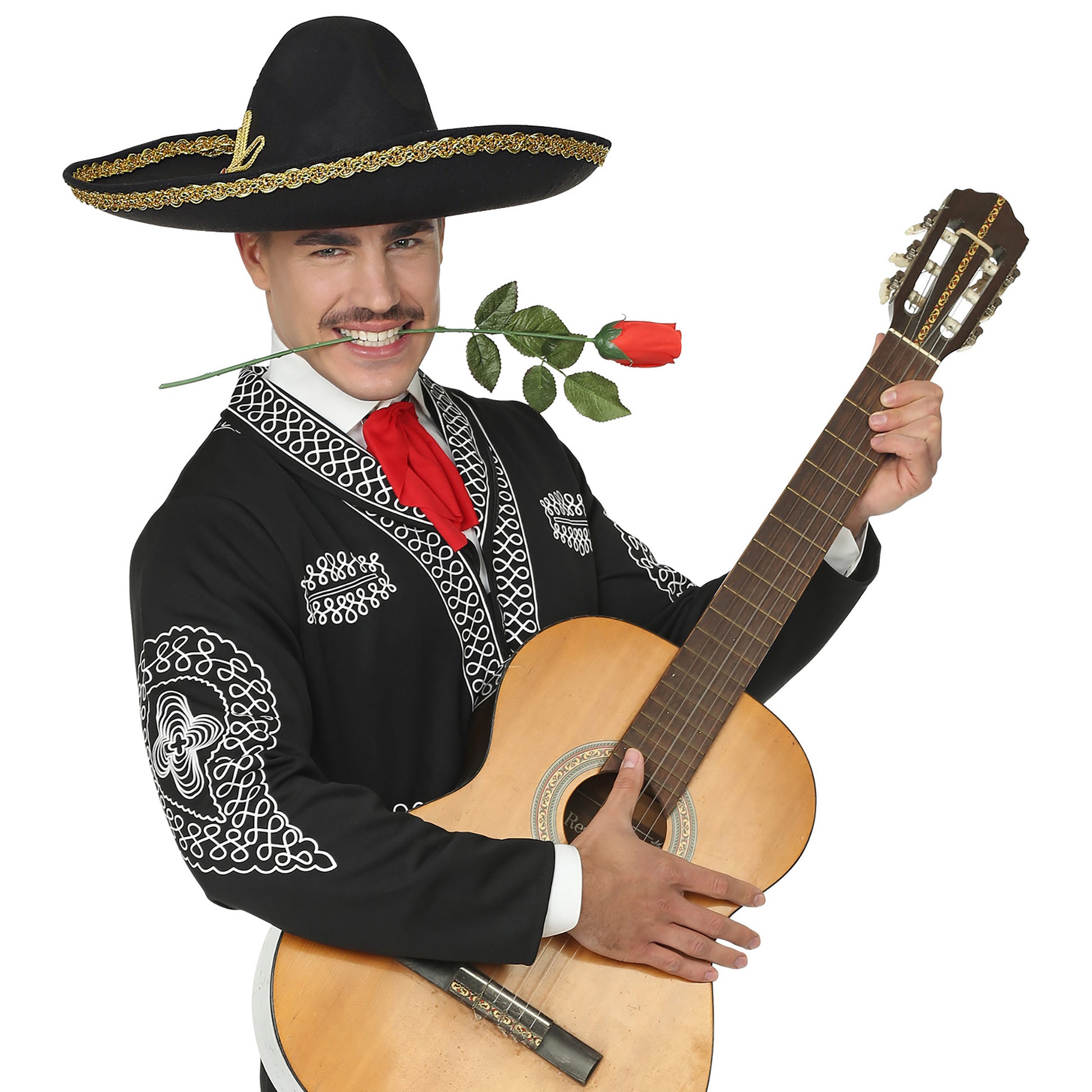 "DELUXE MEXIKANISCHER SOMBRERO" aus Filz 50 cm – Ansicht 4