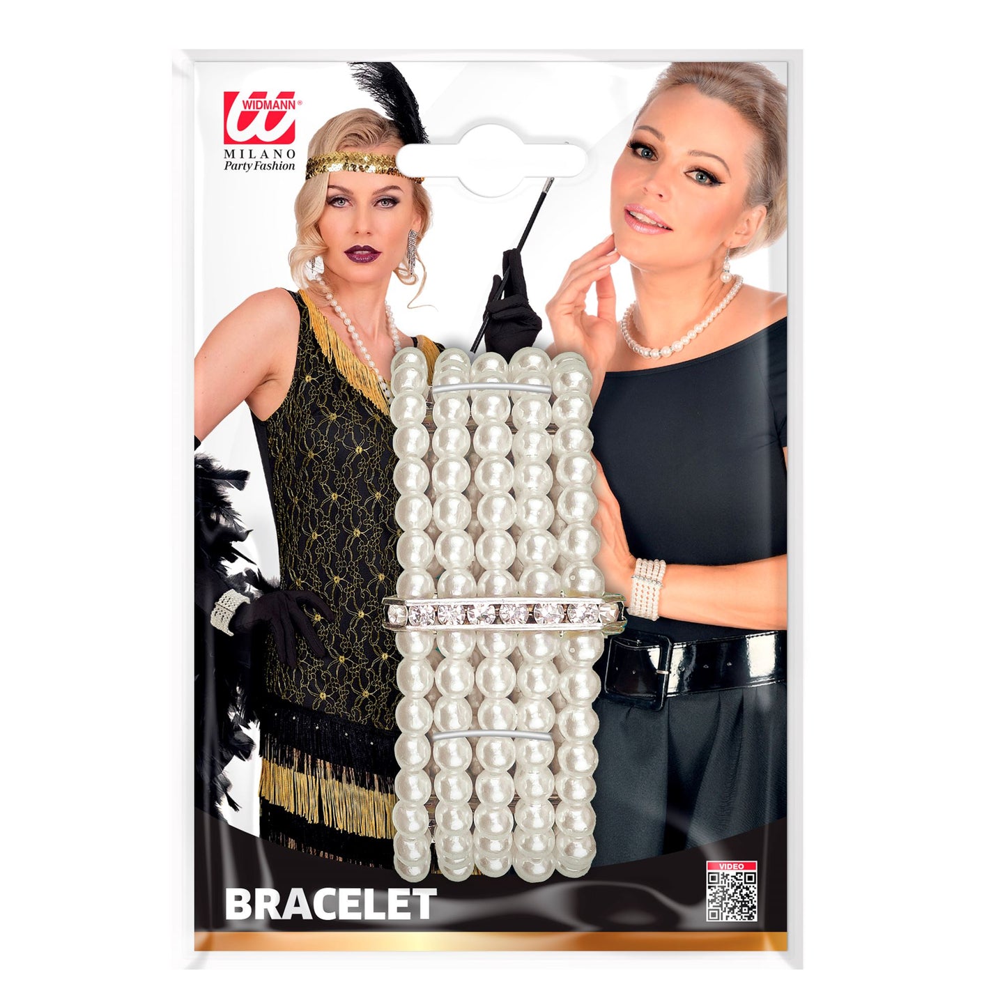 "DELUXE PERLENARMBAND MIT STRASS" – Ansicht 3