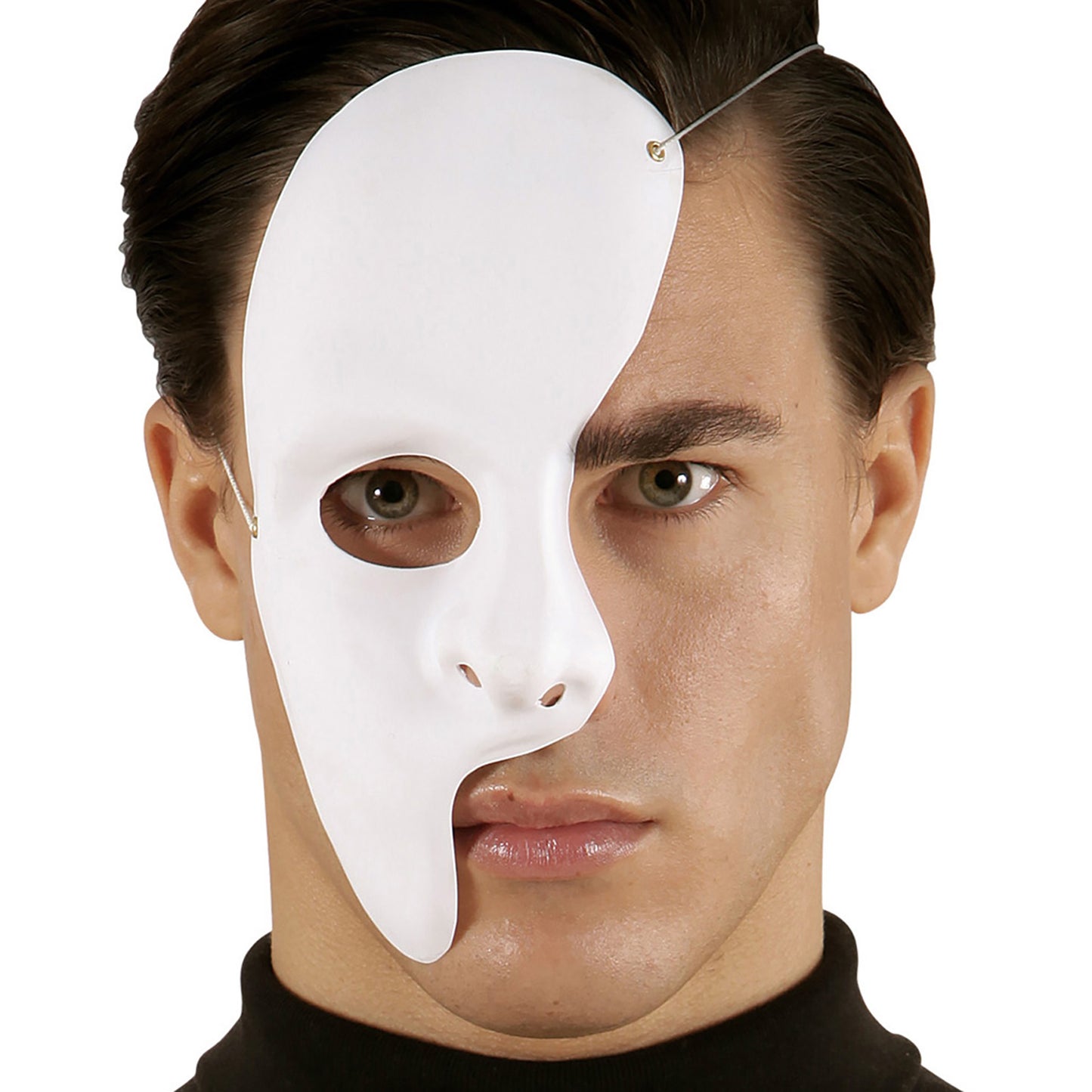 "DELUXE PHANTOM HALBMASKE" – Vorderansicht