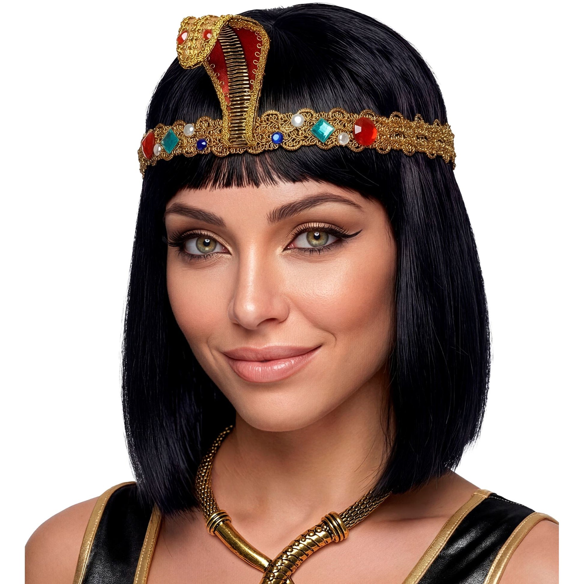 "DELUXE STIRNBAND ÄGYPTERIN SCHLANGE MIT EDELSTEINEN" – Ansicht 3