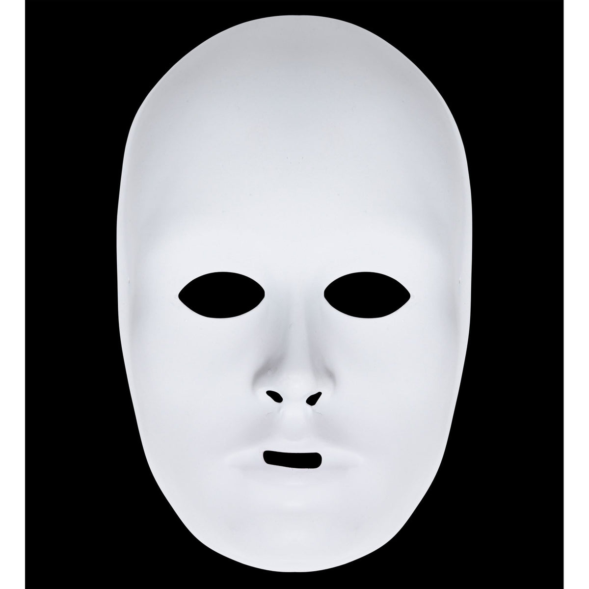 "DELUXE UNISEX HALBMASKE ZUM BEMALEN" – Vorderansicht