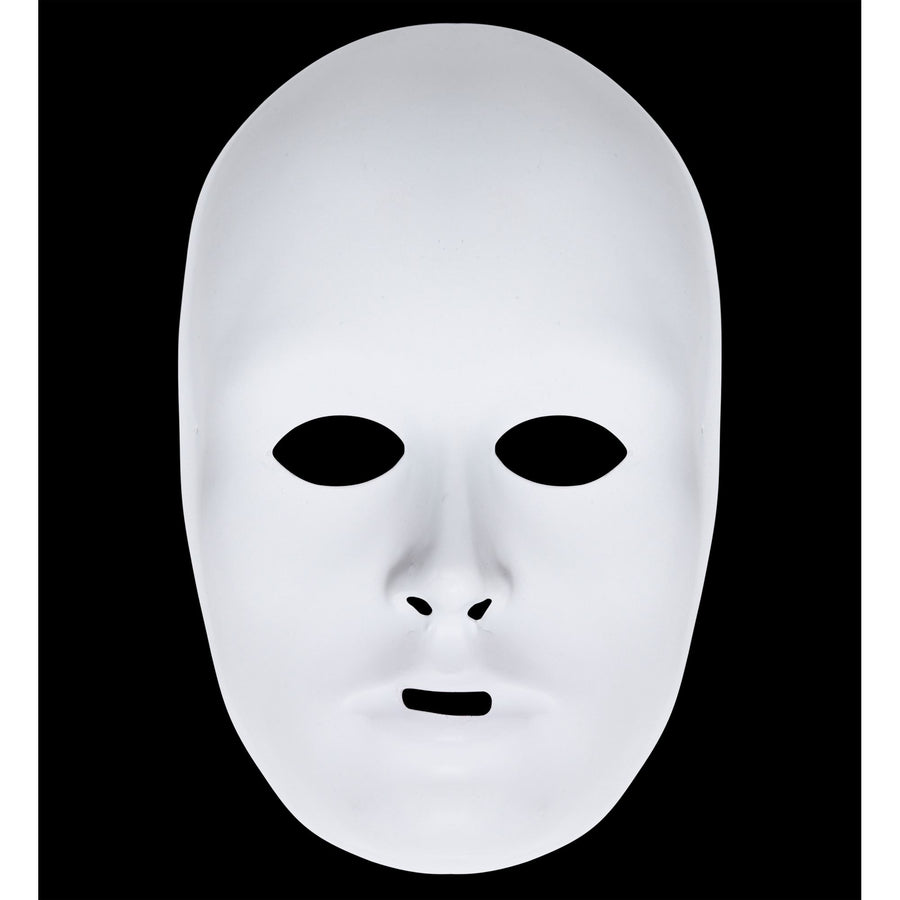 "DELUXE UNISEX HALBMASKE ZUM BEMALEN" – Vorderansicht