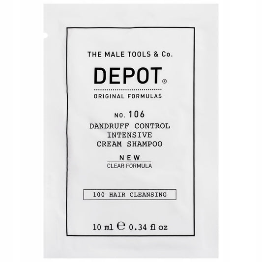 Depot Depot, 100 Hair Cleansing No. 106 Clear Formula, Provitamin B5, Haarshampoo, Antischuppen, 10 ml Regular