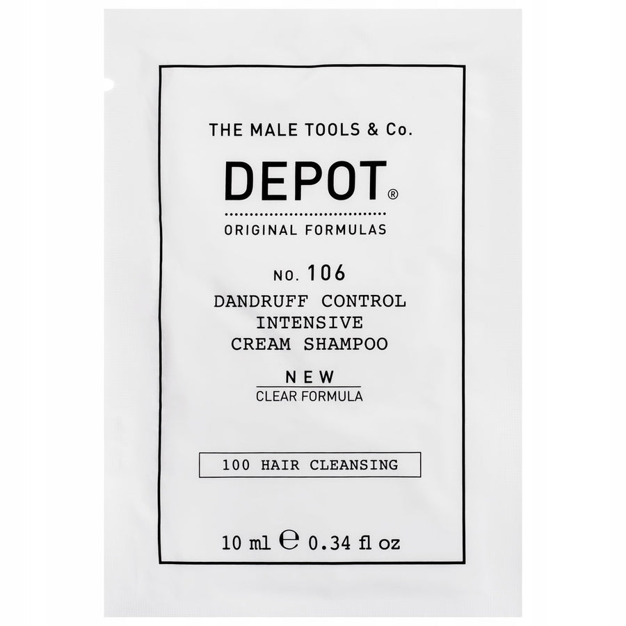 Depot Depot, 100 Hair Cleansing No. 106 Clear Formula, Provitamin B5, Haarshampoo, Antischuppen, 10 ml Regular