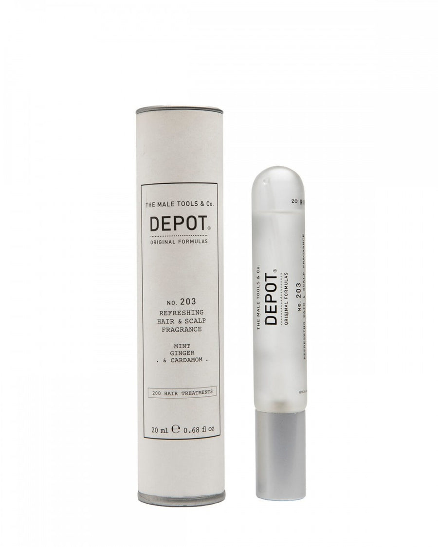 Depot Depot, 200 Hair Treatments No. 203, Duftnebel für das Haar, Für Männer, Minze, Ingwer & Kardamom, 20 ml Regular