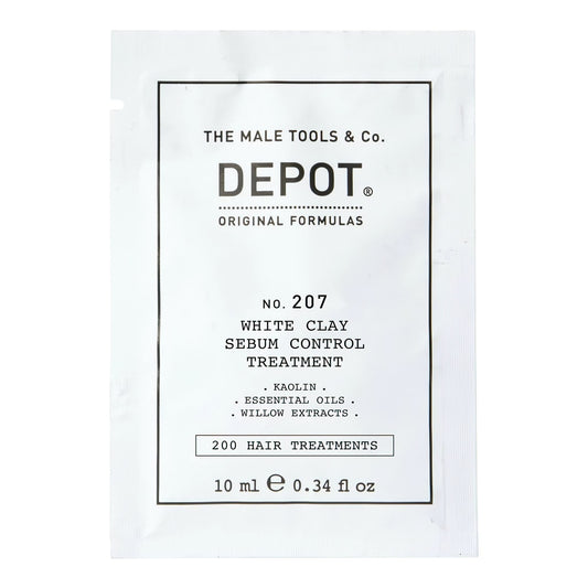 Depot Depot, 200 Hair Treatments No. 207, Kaolin, Kopfhautbehandlungs-Crememaske, Zur Regulierung von übermäßigem Talg, 10 ml