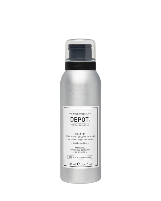 Depot Depot, 200 Hair Treatments No. 210, Panthenol, Leave-In Haarfarben-Mousse, Anthracite, 100 ml Regular