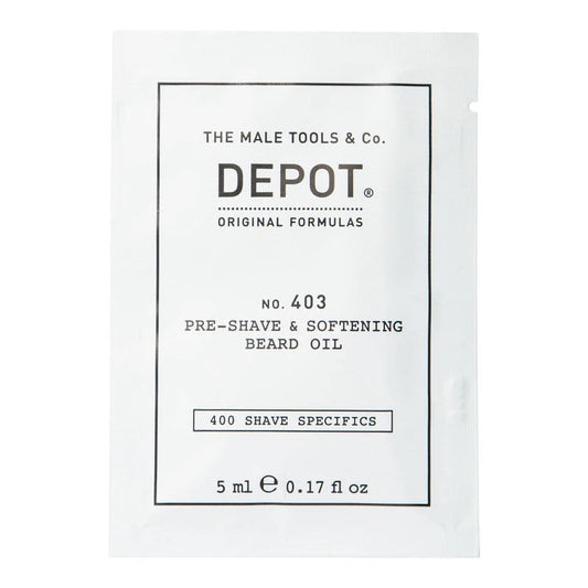 Depot Depot, 400 Shave Specifics No. 403, Süße Mandel, Weichmachen, Vor-Rasieröl, 5 ml Regular