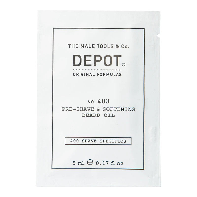 Depot Depot, 400 Shave Specifics No. 403, Süße Mandel, Weichmachen, Vor-Rasieröl, 5 ml Regular