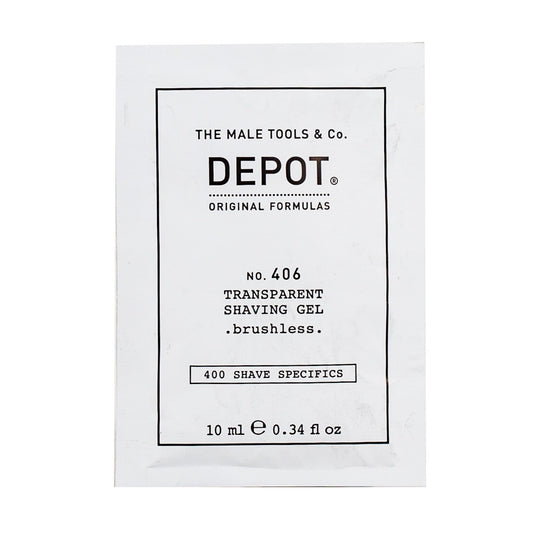 Depot Depot, 400 Shave Specifics No. 406, Menthol, Weichmachend und erfrischend, Rasiergel, 10 ml Regular
