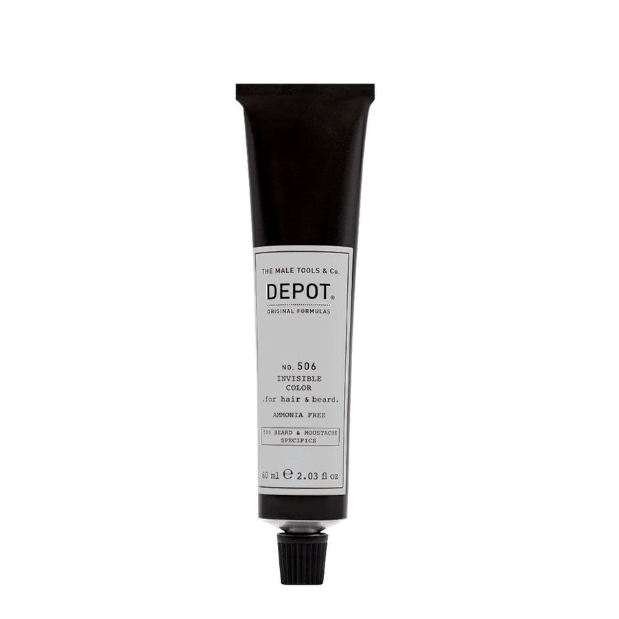 Depot Depot, 500 Beard & Mustache Specifics No. 506 Invisible Clour, Semi-permanente Haarfarbe, Titanium, 60 ml Regular