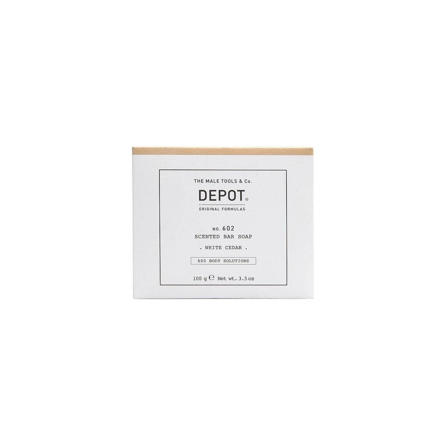 Depot Depot, 600 Body Solutions No. 602, Botanischer Komplex, Reinigung, Weißer Zeder, Duftende Seifenstück, 100 g Regular