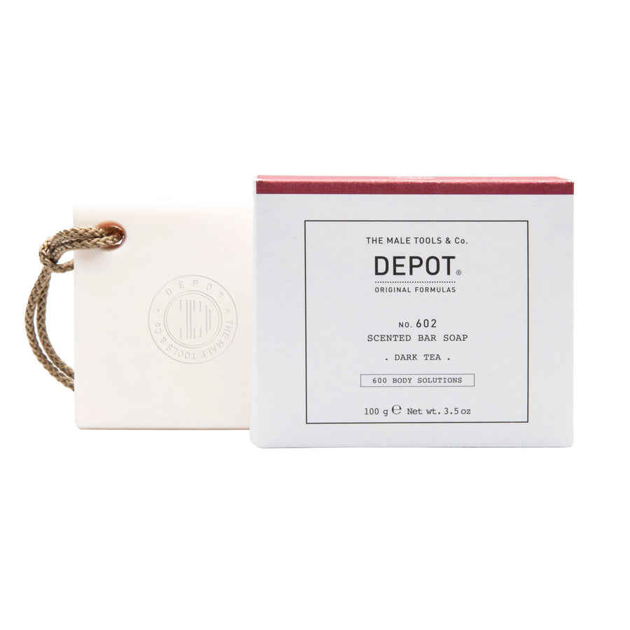 Depot Depot, 600 Body Solutions No. 602, Botanischer Komplex, Reinigung, Dunkler Tee, Duftende Seifenstück, Aromatische Noten