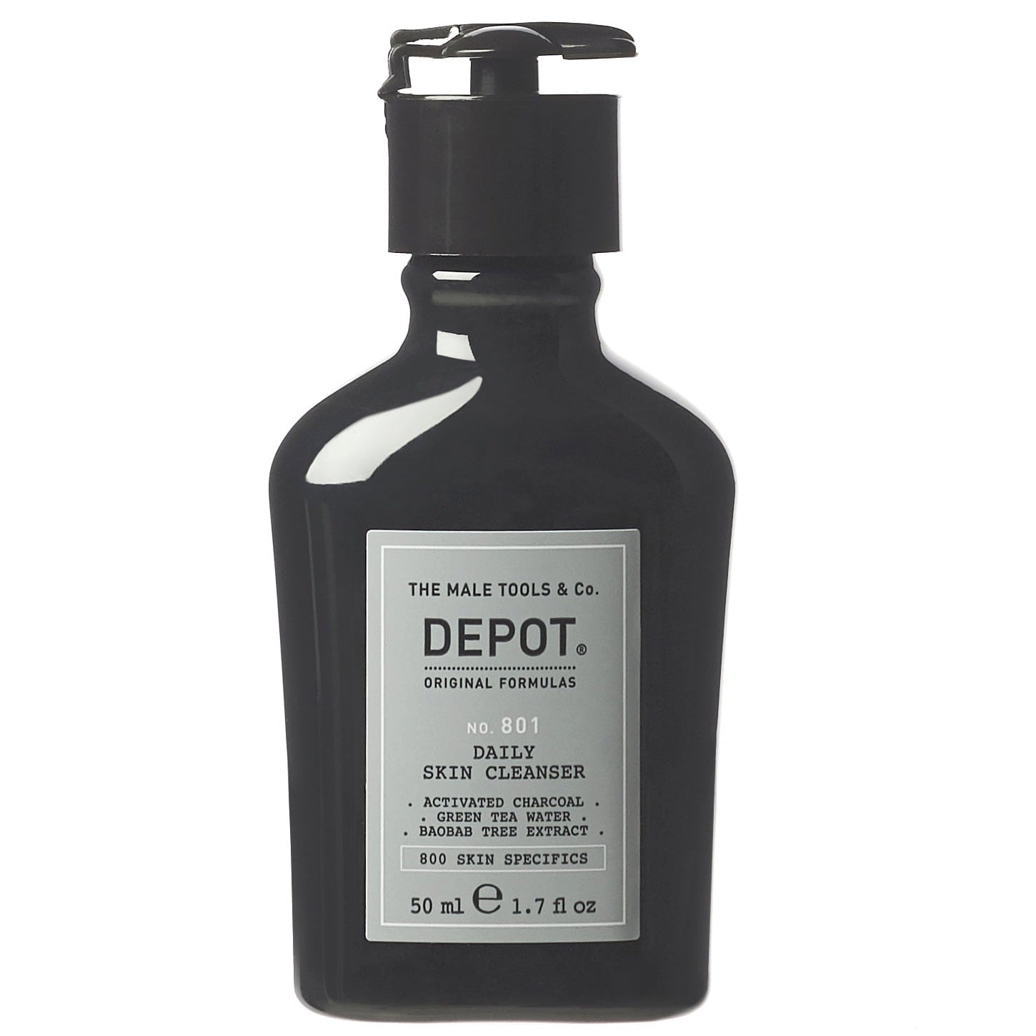 Depot Depot, 800 Skin Specifics No. 801, Aktivkohle, Entgiftend, Reinigungsgel, Für das Gesicht, 50 ml Regular
